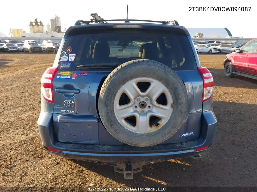 2012 TOYOTA RAV 4 VIN 2T3BK4DV0CW094087 — фото 16