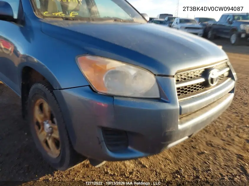 2012 TOYOTA RAV 4 VIN 2T3BK4DV0CW094087 — фото 6