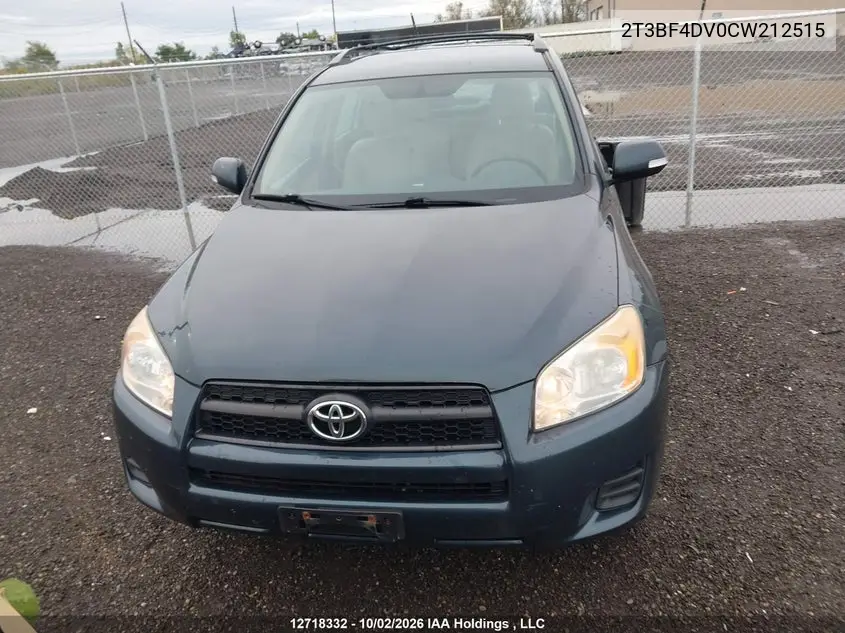 2012 TOYOTA RAV 4 VIN 2T3BF4DV0CW212515 — фото 11