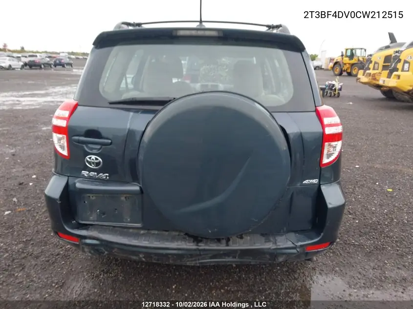 2012 TOYOTA RAV 4 VIN 2T3BF4DV0CW212515 — фото 15