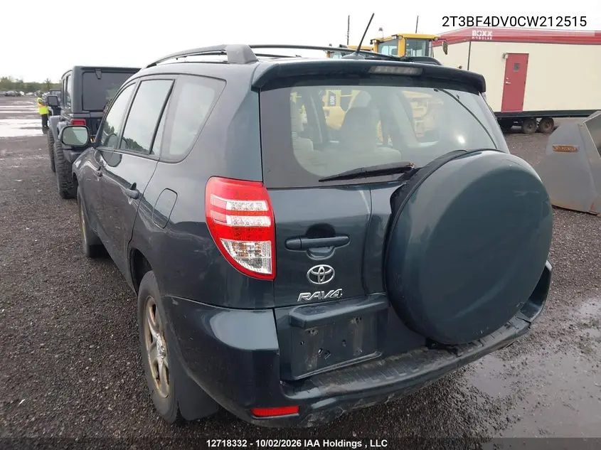 2012 TOYOTA RAV 4 VIN 2T3BF4DV0CW212515 — фото 3