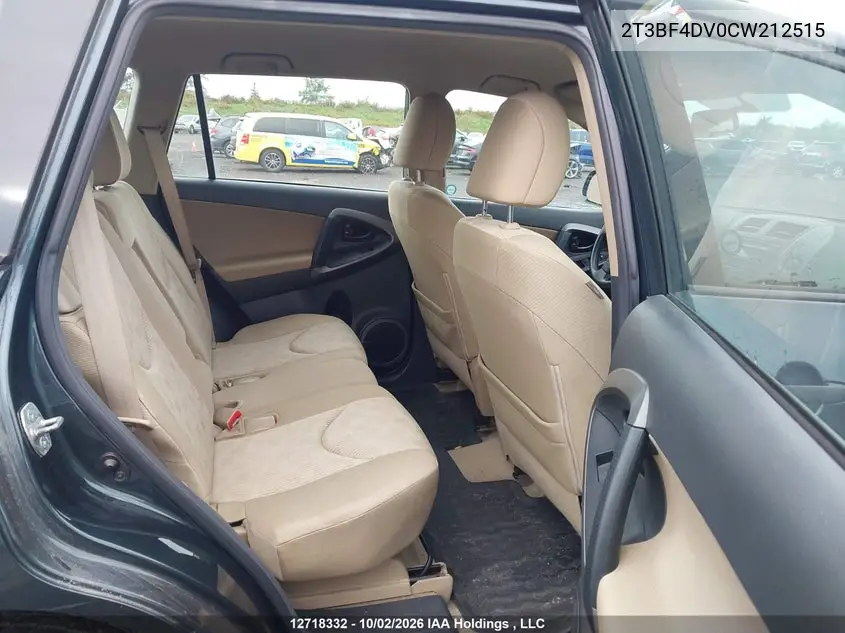 2012 TOYOTA RAV 4 VIN 2T3BF4DV0CW212515 — фото 8