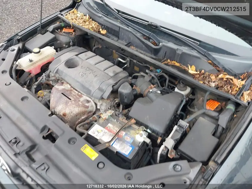 2012 TOYOTA RAV 4 VIN 2T3BF4DV0CW212515 — фото 9