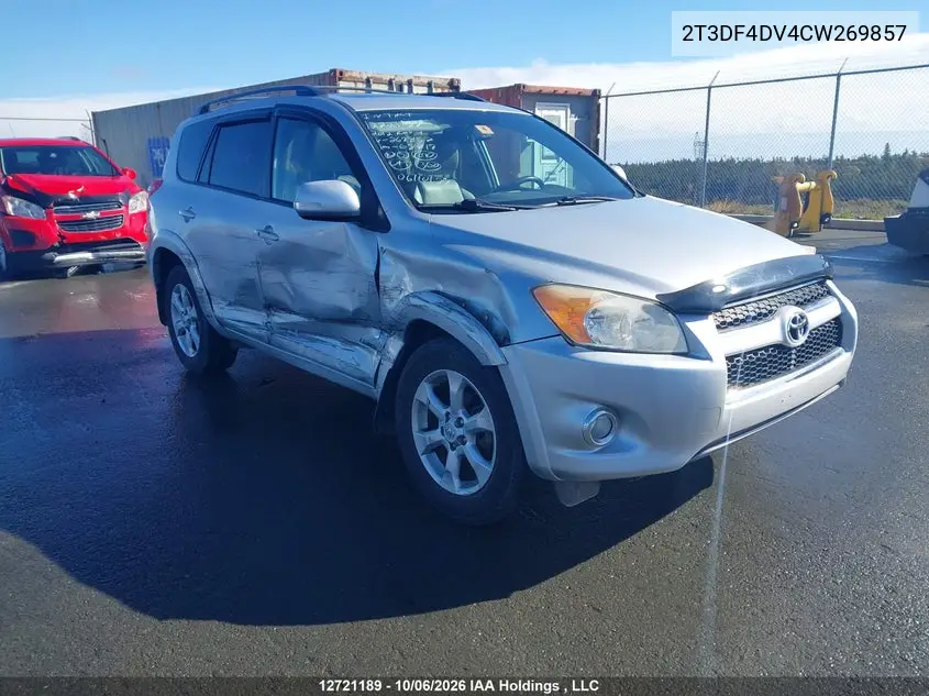 TOYOTA RAV 4 2012, VIN 2T3DF4DV4CW269857