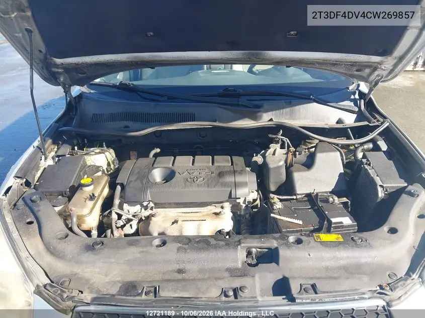 2012 TOYOTA RAV 4 VIN 2T3DF4DV4CW269857 — фото 10