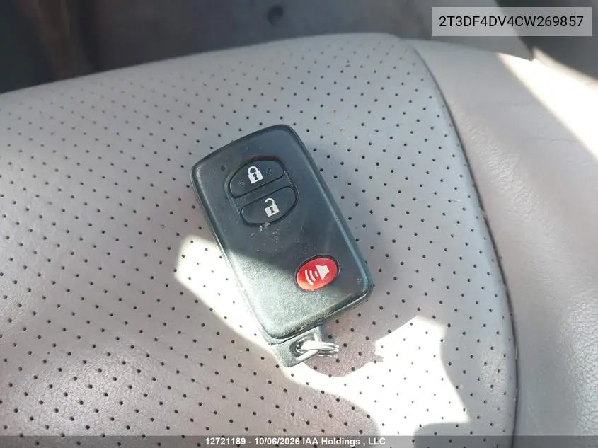 2012 TOYOTA RAV 4 VIN 2T3DF4DV4CW269857 — фото 11