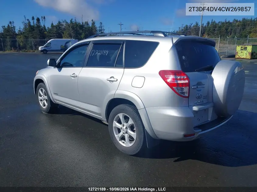 2012 TOYOTA RAV 4 VIN 2T3DF4DV4CW269857 — фото 3