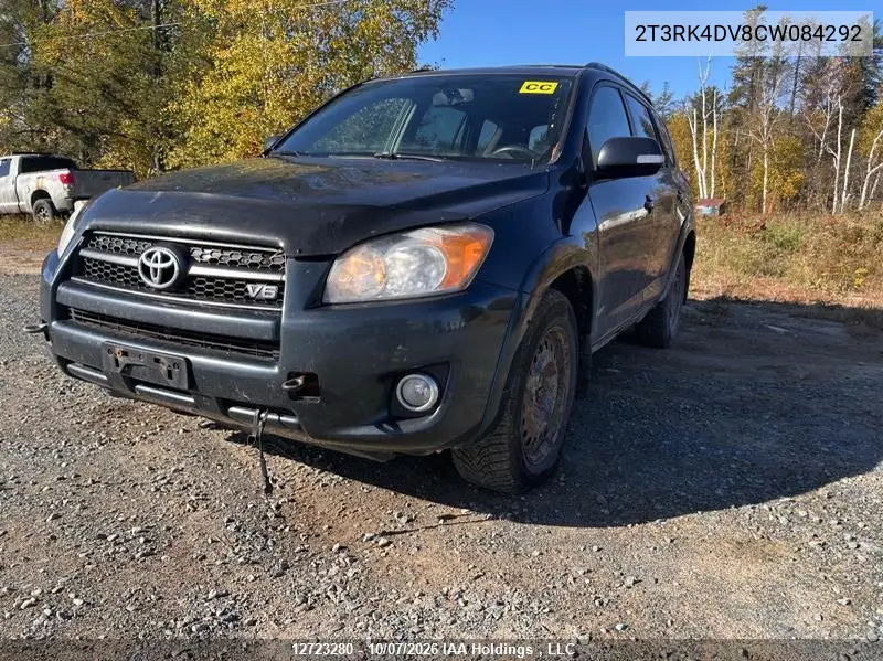 TOYOTA RAV 4 2012, VIN 2T3RK4DV8CW084292