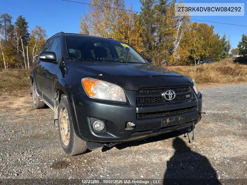 2012 TOYOTA RAV 4 VIN 2T3RK4DV8CW084292 — фото 2