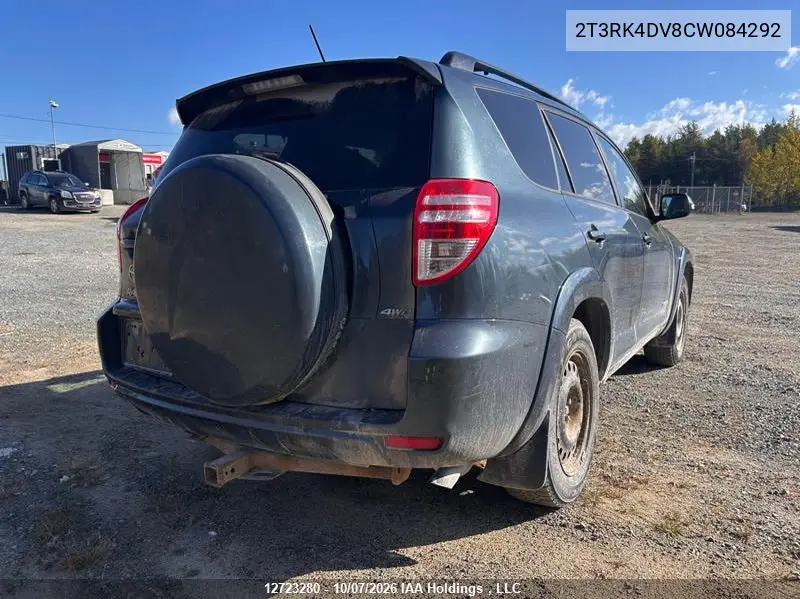 2012 TOYOTA RAV 4 VIN 2T3RK4DV8CW084292 — фото 4