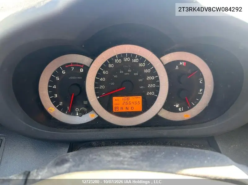 2012 TOYOTA RAV 4 VIN 2T3RK4DV8CW084292 — фото 7