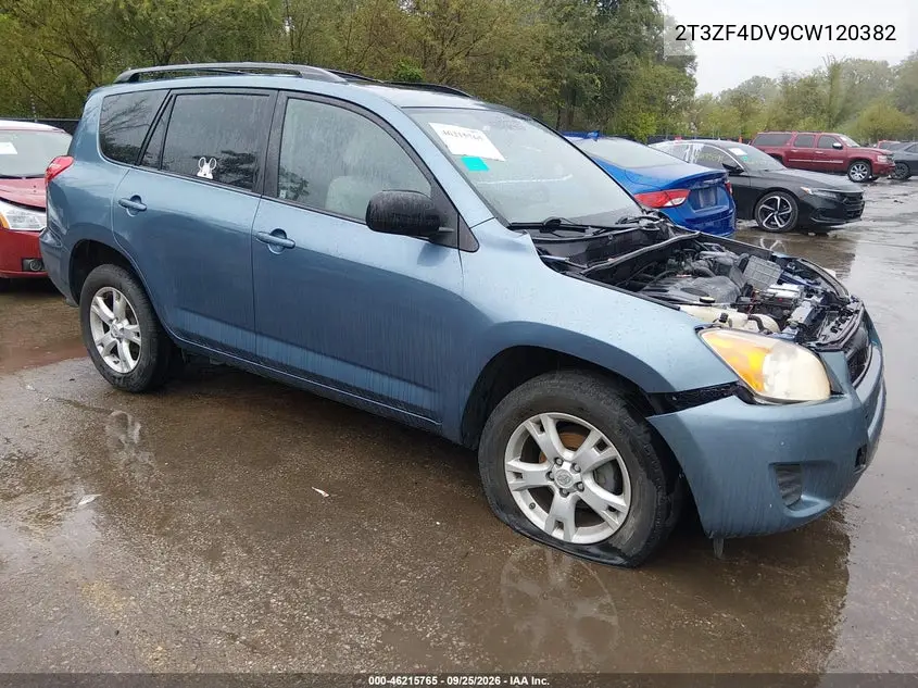 TOYOTA RAV 4 2012, VIN 2T3ZF4DV9CW120382