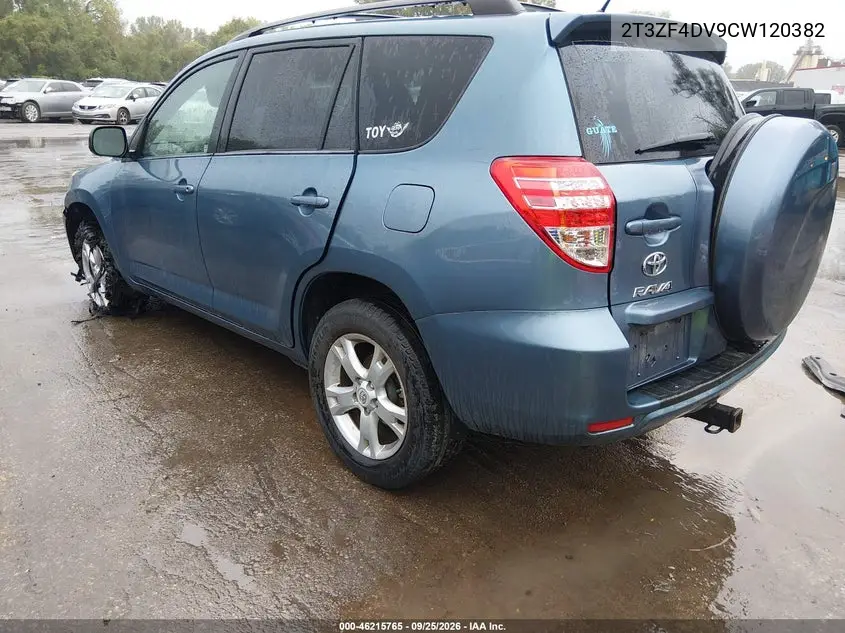 2012 TOYOTA RAV 4 VIN 2T3ZF4DV9CW120382 — фото 3