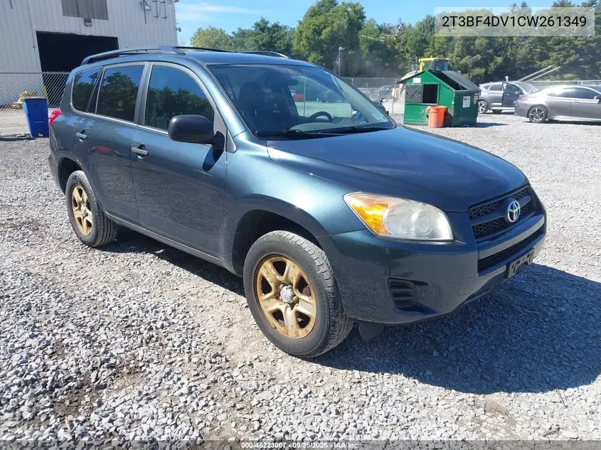 TOYOTA RAV 4 2012, VIN 2T3BF4DV1CW261349