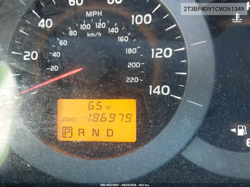 2012 TOYOTA RAV 4 VIN 2T3BF4DV1CW261349 — фото 15