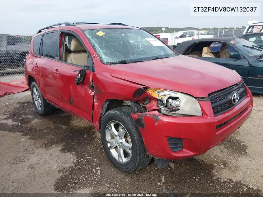 TOYOTA RAV 4 2012, VIN 2T3ZF4DV8CW132037
