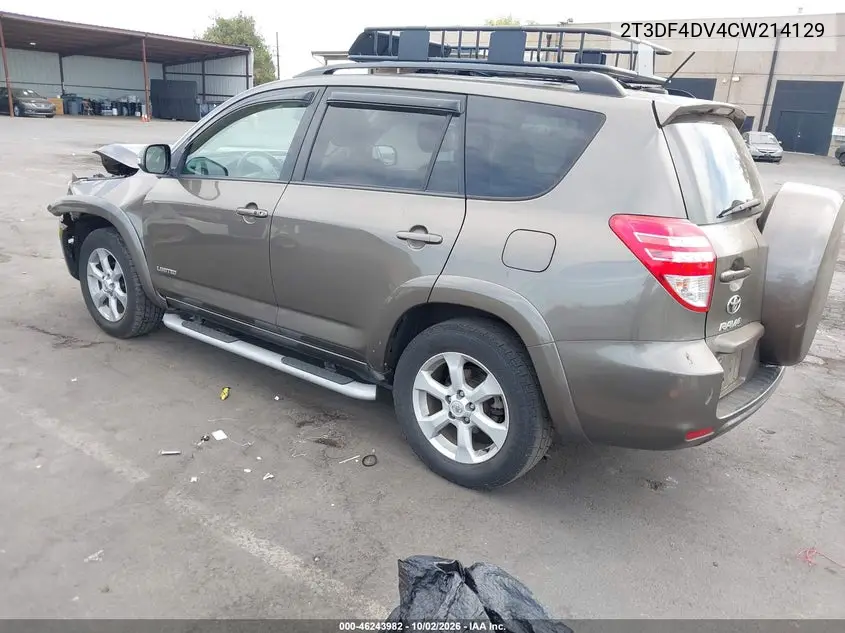 2012 TOYOTA RAV 4 VIN 2T3DF4DV4CW214129 — фото 3
