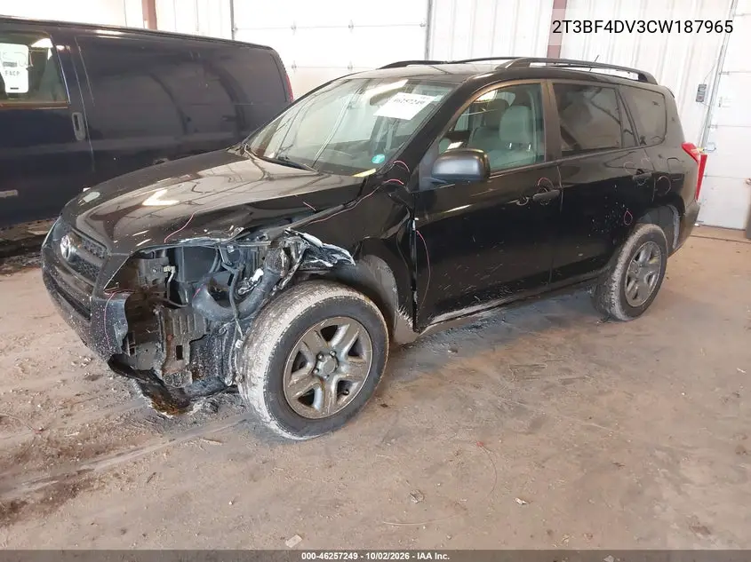 2012 TOYOTA RAV 4 VIN 2T3BF4DV3CW187965 — фото 2
