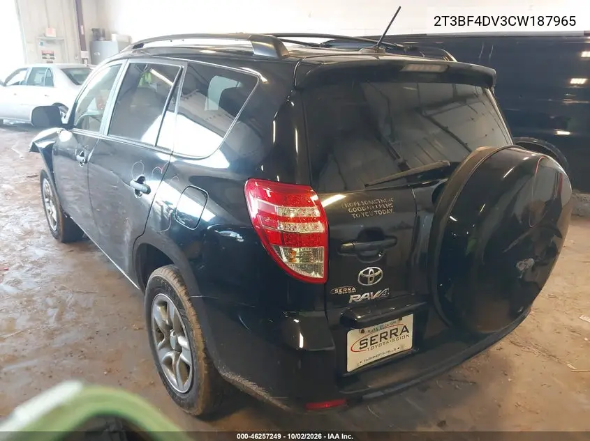 2012 TOYOTA RAV 4 VIN 2T3BF4DV3CW187965 — фото 3