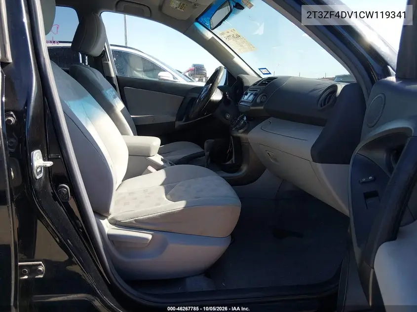 2012 TOYOTA RAV 4 VIN 2T3ZF4DV1CW119341 — фото 5