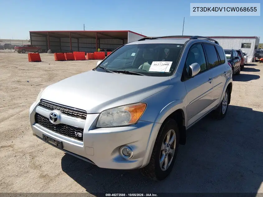 2012 TOYOTA RAV 4 VIN 2T3DK4DV1CW068655 — фото 2