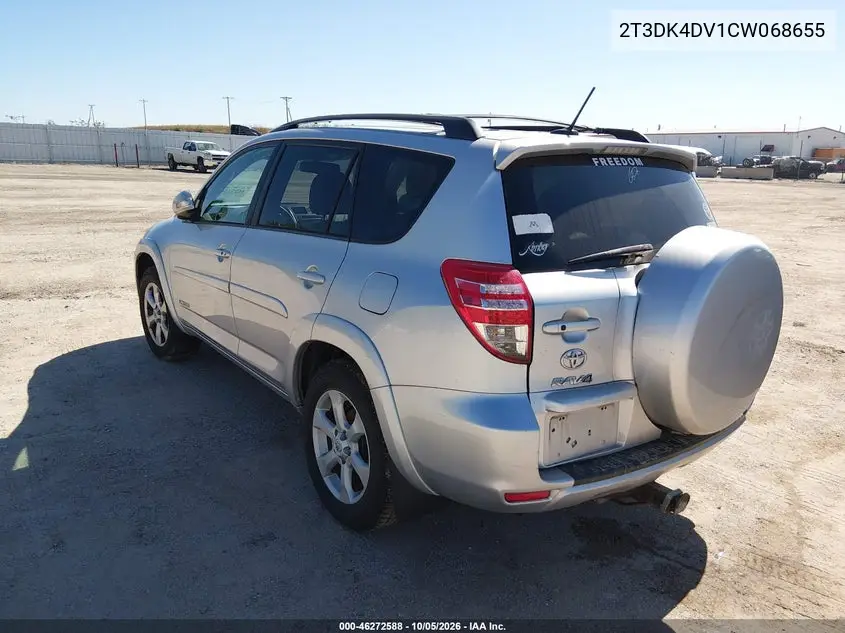 2012 TOYOTA RAV 4 VIN 2T3DK4DV1CW068655 — фото 3