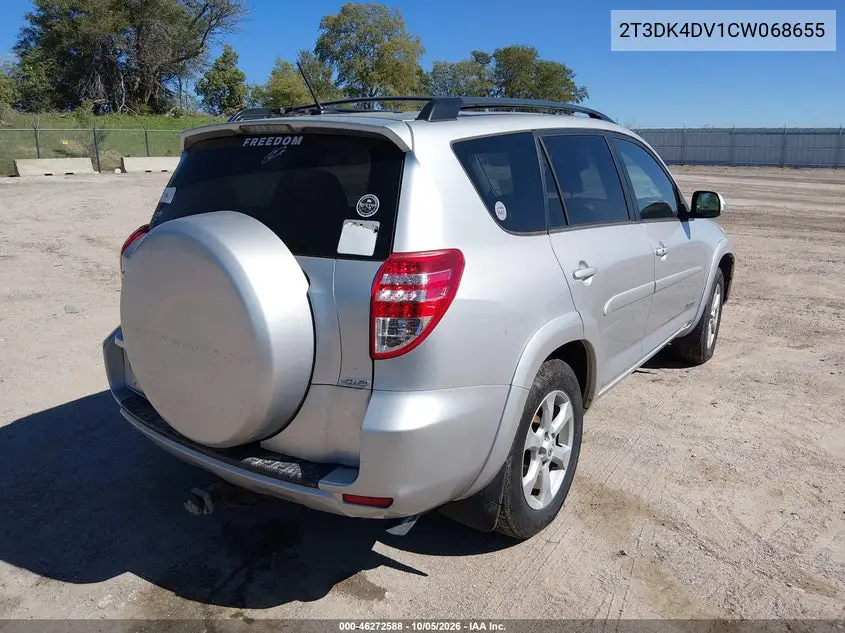 2012 TOYOTA RAV 4 VIN 2T3DK4DV1CW068655 — фото 4