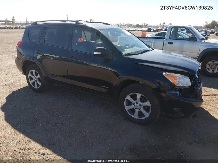 TOYOTA RAV 4 2012, VIN 2T3YF4DV8CW139825