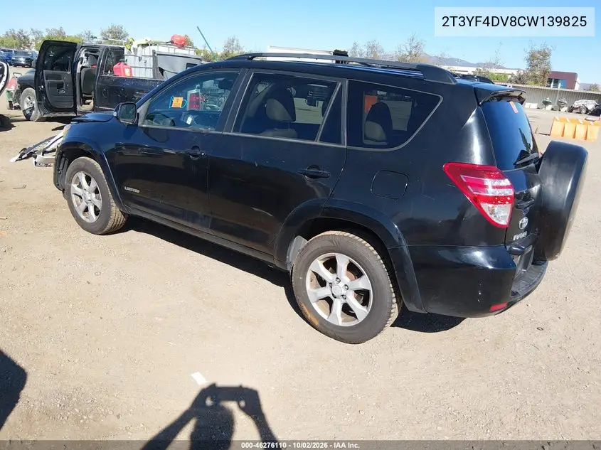 2012 TOYOTA RAV 4 VIN 2T3YF4DV8CW139825 — фото 3