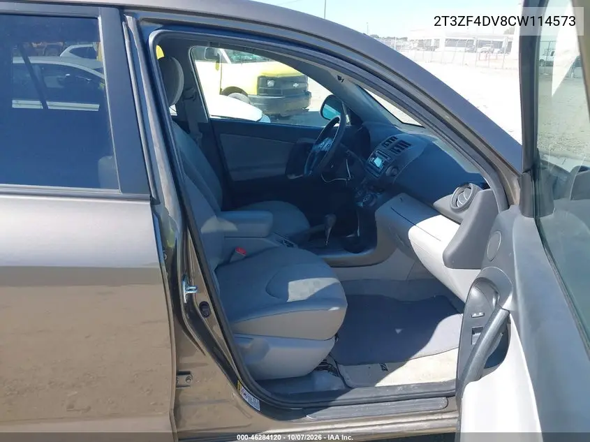 2012 TOYOTA RAV 4 VIN 2T3ZF4DV8CW114573 — фото 5