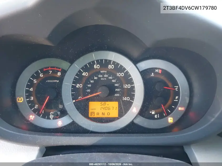 2012 TOYOTA RAV 4 VIN 2T3BF4DV6CW179780 — фото 7