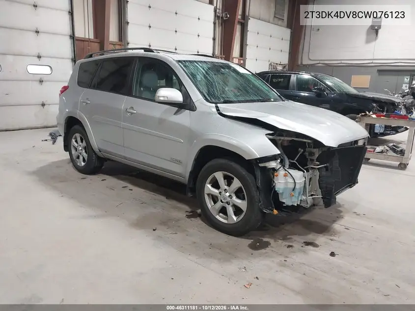 TOYOTA RAV 4 2012, VIN 2T3DK4DV8CW076123