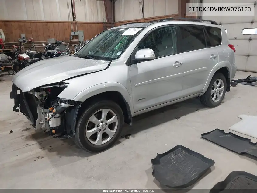 2012 TOYOTA RAV 4 VIN 2T3DK4DV8CW076123 — фото 2