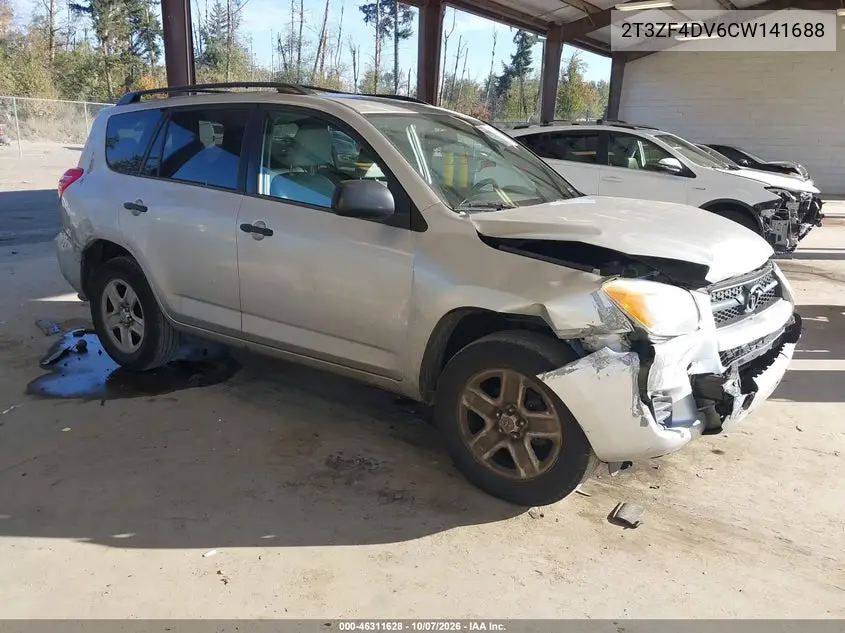 TOYOTA RAV 4 2012, VIN 2T3ZF4DV6CW141688