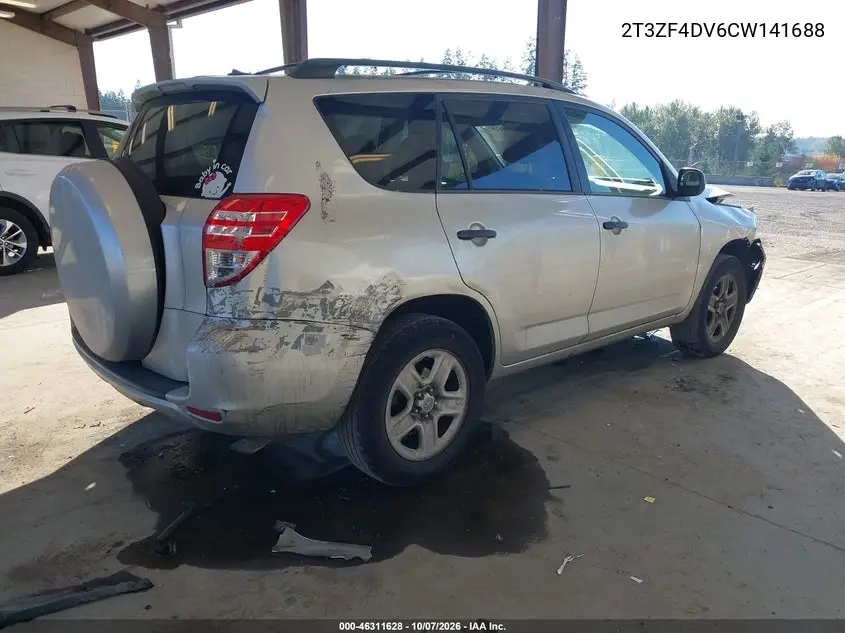 2012 TOYOTA RAV 4 VIN 2T3ZF4DV6CW141688 — фото 4