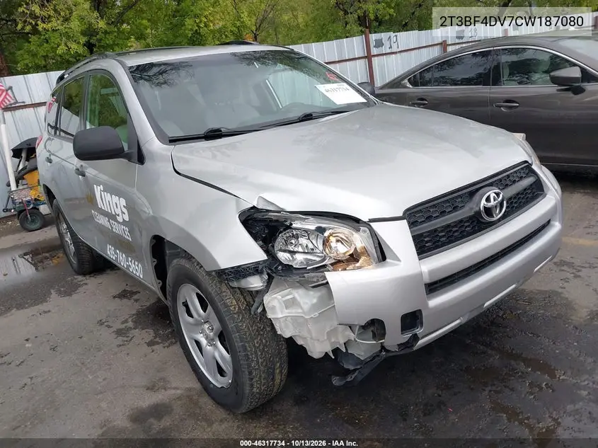 TOYOTA RAV 4 2012, VIN 2T3BF4DV7CW187080