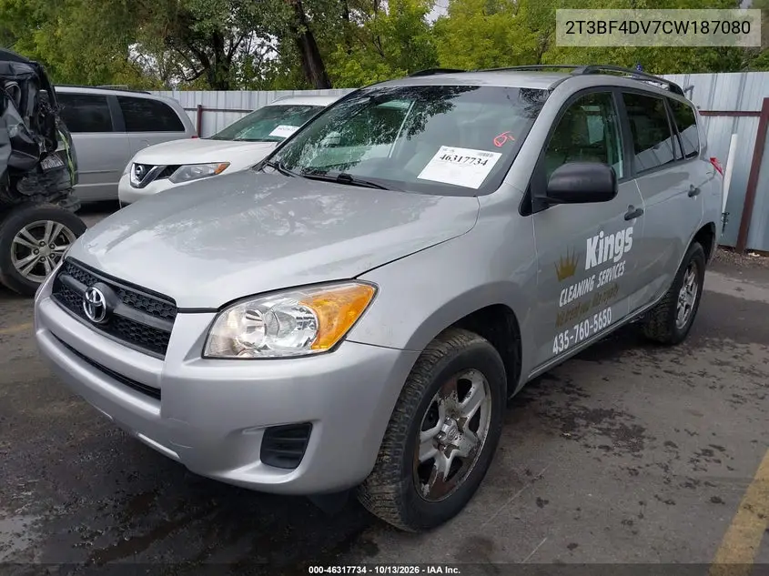 2012 TOYOTA RAV 4 VIN 2T3BF4DV7CW187080 — фото 2