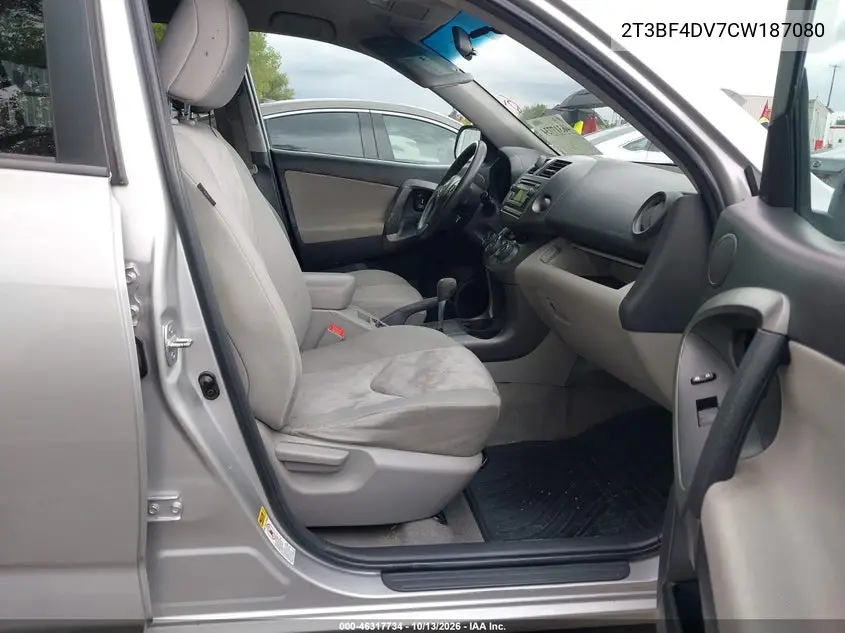 2012 TOYOTA RAV 4 VIN 2T3BF4DV7CW187080 — фото 5