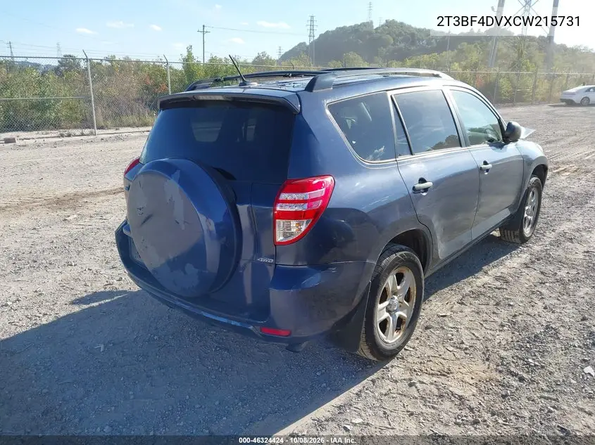 2012 TOYOTA RAV 4 VIN 2T3BF4DVXCW215731 — фото 4