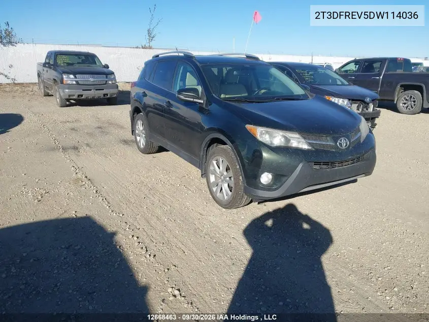 TOYOTA RAV 4 2013, VIN 2T3DFREV5DW114036