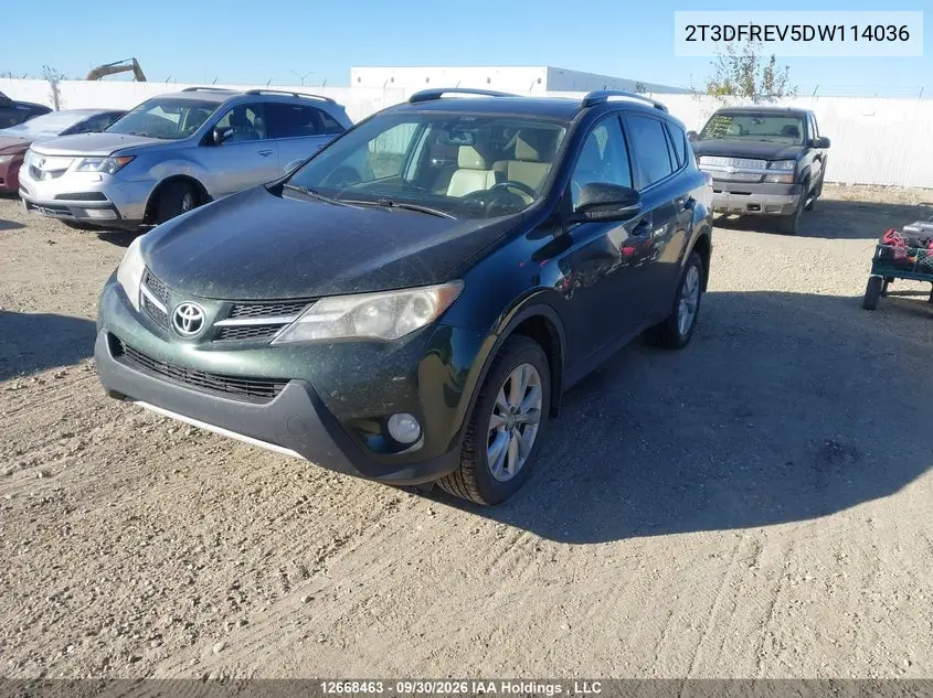 2013 TOYOTA RAV 4 VIN 2T3DFREV5DW114036 — фото 2