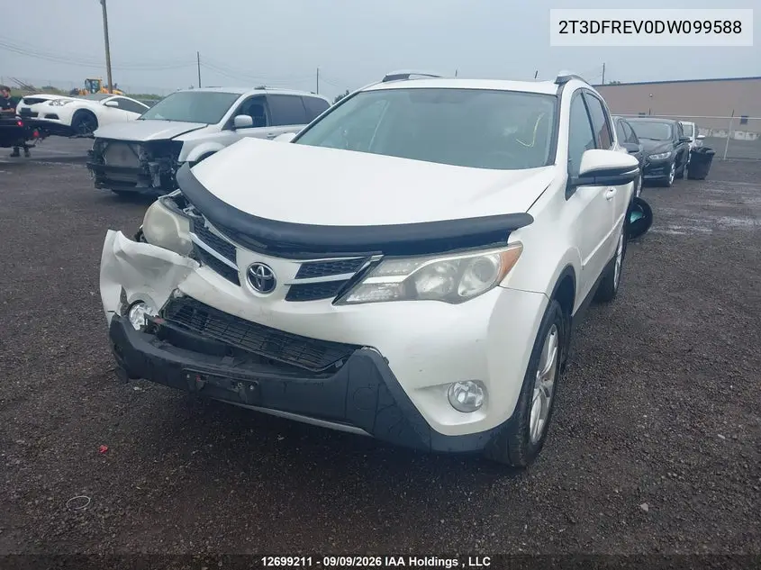 2013 TOYOTA RAV 4 VIN 2T3DFREV0DW099588 — фото 2