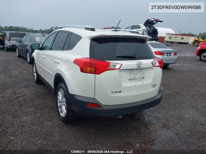 2013 TOYOTA RAV 4 VIN 2T3DFREV0DW099588 — фото 3