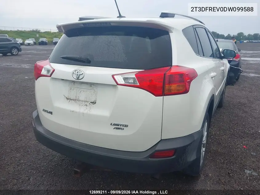 2013 TOYOTA RAV 4 VIN 2T3DFREV0DW099588 — фото 4