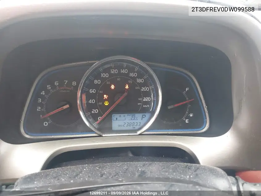 2013 TOYOTA RAV 4 VIN 2T3DFREV0DW099588 — фото 7