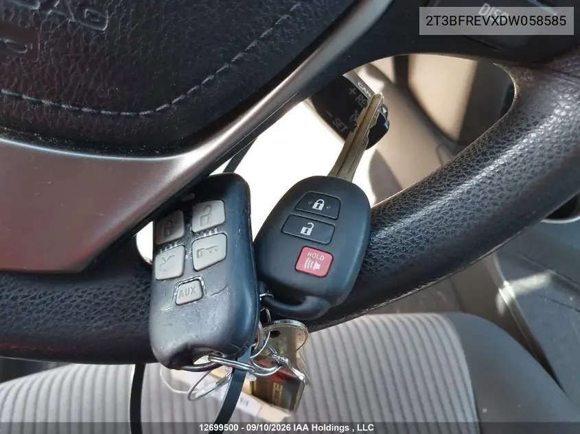 2013 TOYOTA RAV 4 VIN 2T3BFREVXDW058585 — фото 11