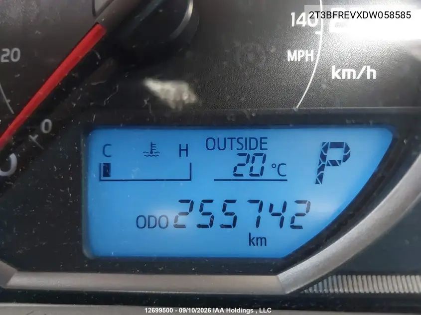 2013 TOYOTA RAV 4 VIN 2T3BFREVXDW058585 — фото 16