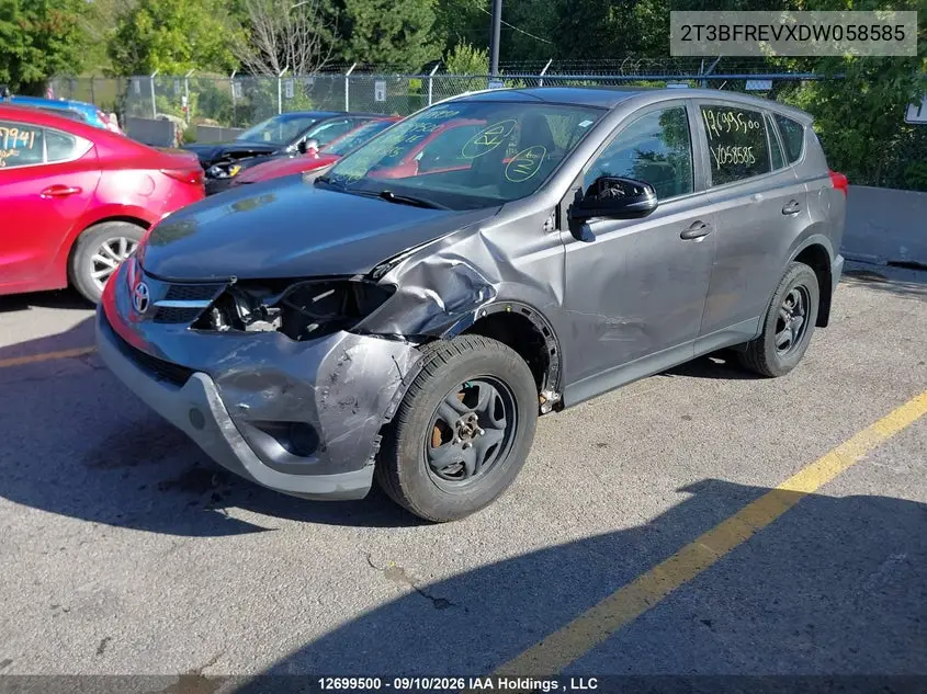 2013 TOYOTA RAV 4 VIN 2T3BFREVXDW058585 — фото 2