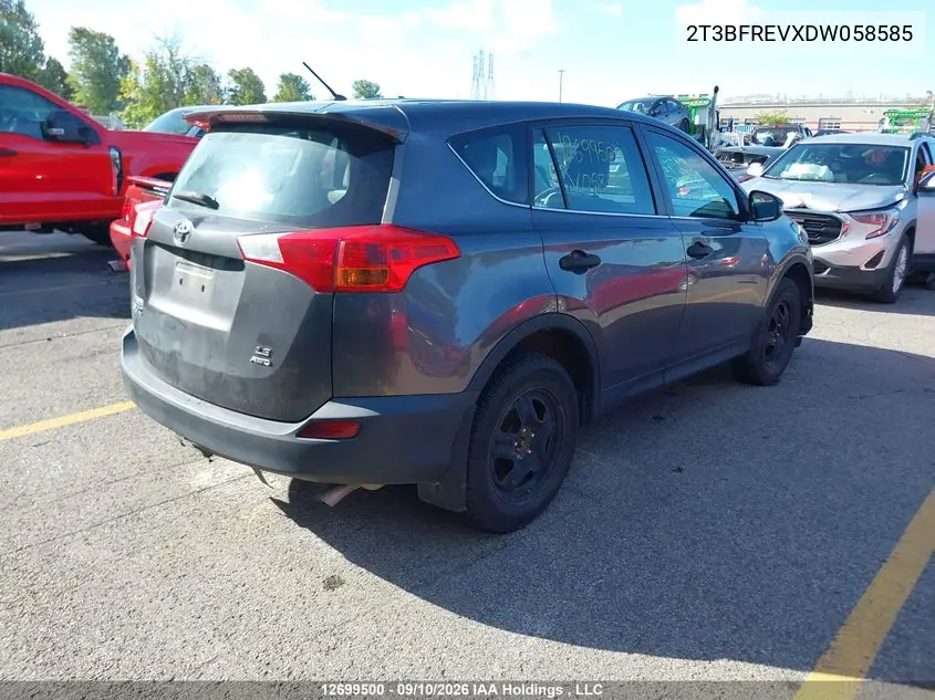 2013 TOYOTA RAV 4 VIN 2T3BFREVXDW058585 — фото 4