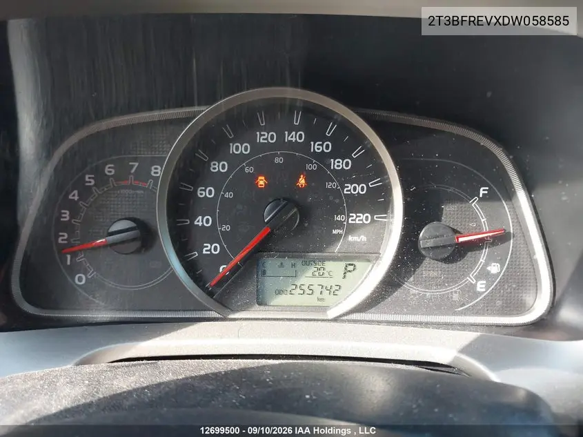 2013 TOYOTA RAV 4 VIN 2T3BFREVXDW058585 — фото 7